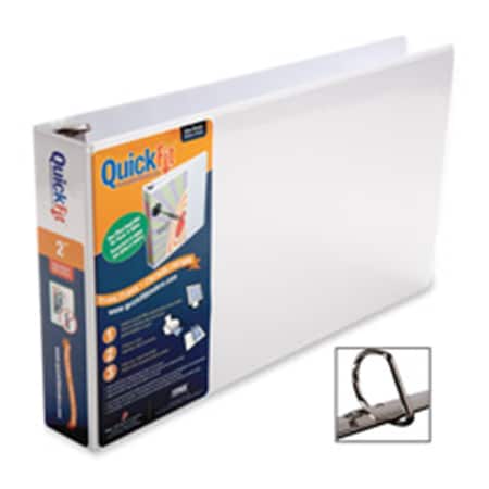 Stride - Inc. Ledger Binder- D-Ring- 3in. Capacity- 11-.50in.x20in.- White ST463375